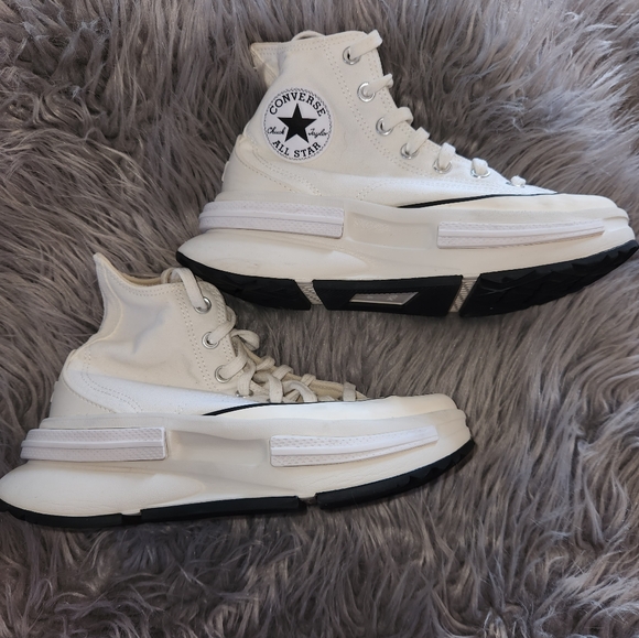 Converse high tops with platform size 5 mens 6.5 women's - Picture 2 of 4